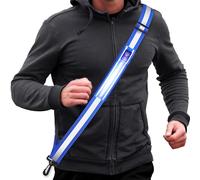 High Vis LED Reflective Straps Sash - Running Strips Light Gear Kit Gift for Runner Running Walking at Night Rechargeable