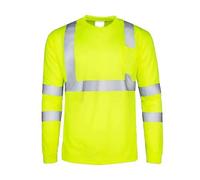 High Vis Shirts Long Sleeve Shirts for Men Construction Work Breathable Workwear T-Shirt Management Shirt for Labor