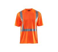 High-vis v-neck v-neck anti-uv anti-odour T-shirt Blaklader Orange M