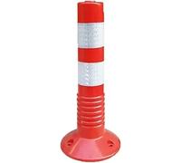 High Visibili Yellow & Red Rubber Traffic Bold Post Soft Fixed Parking Cone Ber for Residential Parking Warning Blocker for Vehicles