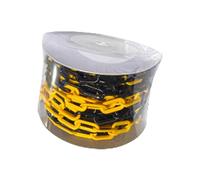 High Visibility 6mm Warning Chain 25M Length Driveway Barrier Systems Chain for Parking Area Security Barriers Sturdy Security