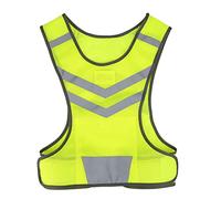 High Visibility Adjustable Reflective Safety Vest with Inside Pocket for Outdoor Sports, Cycling, Running, and Hiking Security Equipment Night Workwear Tops(Fluorescent Yellow)