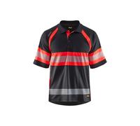 BLÅKLÄDER Polo Shirt 33381051 PL (Polyester) Black, Red Size S