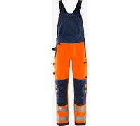 High-visibility bib overalls class 2 Fristads Stretch 1031 GSTP Orange C64
