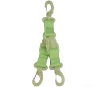 High Visibility Diving Fin Hooks, Glow in the Dark Quick Release Lanyard for Scuba Equipment, Fluorescent Green Secure Strap