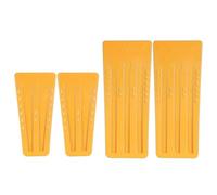 High Visibility Fluorescent ABS Logging Wedges with Reinforced Spikes for Emergencies Release 4pcs/Set Heavy Duty Tree Cutting Equipment