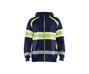 High-visibility hooded sweatshirt Blaklader Bleu XL