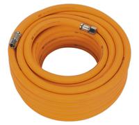 High-Visibility Hybrid Air Hose with 1/4 Inch BSP Unions - 15 Metres - 10mm Bore