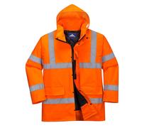 High Visibility Jacket Portwest S460 Hi Vis Hooded Waterproof Traffic Coat