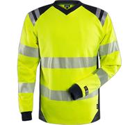 High visibility long sleeve T-shirt class 3 Fristads 7359 TFL Jaune L