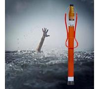 High Visibility Pool Rescue Pole - 6.5m Luminous Reflective Salvage Rod for Drowning Prevention - Essential Life-Saving Equipment for Day and Night Use