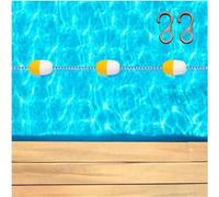 High Visibility Pool Safety Divider Rope 10M-100M - Durable Floating Swim Lane Line with 20 Hooks for Enhanced Lane Separation & Safety (12m/39.4ft)