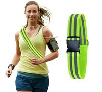 High Visibility Reflective Belt,Elastic Running Reflective Waist Belt,Reflective Sash for Walking at Night,Adjustable Safety Gear Reflective Strips Walking Accessories for Men, Women, Kids