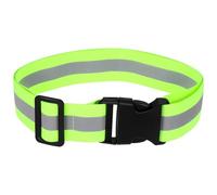 High Visibility Reflective Belt with 360 Degree Reflectivity in Fluorescent Green and Elastic Adjustable Cloth Design for Riding and Running Safety