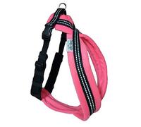High Visibility Reflective Fleece Harness in Neon Pink Sizes 0 to 6 By CosyDogs (Size 2 (43-64cm) Chest)