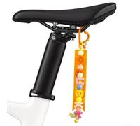 High Visibility Reflective Keychain for Night Safety - Decorative Strap for Bikes Wheelchairs Luggage - Waterproof PVC Pendant 23x5cm(Orange)