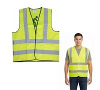 High Visibility Reflective Safety Vest for Adults - Hi-Vis Yellow Lightweight Vest for Cycling, Horse Riding, Running & Outdoor Activities - Reflective Gear for Enhanced Visibility & Safety (L/XL)