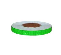 High Visibility Reflective Tape 0.8in x 164ft Fluorescent Warning Strips Self-Adhesive for Outdoor Bikes Cars Ships Moto Red(Green)