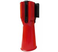 High Visibility Retractable Traffic Cone Topper TapeEmergency Warning Belt for Traffic Safety2m Length RedIdeal for Road Work & Event Management