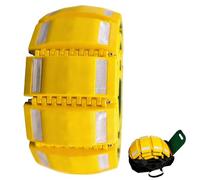 High Visibility Speed Bump, 30-40 tons pass slowly, Portable & Easy to Store, Anti-slip bottom, Temporary Speed Bump, for City Roads, School Districts, Gas Stations 400cm20cm