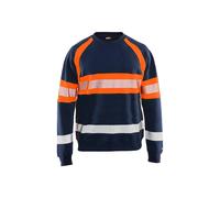 High-visibility sweatshirt Blaklader Bleu 4XL