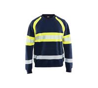 BLÅKLÄDER Sweater 33591158 Cotton Navy Blue, Yellow Size S
