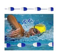 High Visibility Swimming Pool Safety Lane Dividers, 33ft-100ft Nylon Buoy Lines, Floating Pool Divider with Hooks, Ideal for Marking Dangerous Areas, 66ft/20.1m