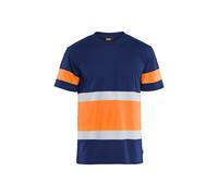 BLÅKLÄDER T-shirt 33871030 Cotton Navy Blue, Orange Size 4XL