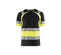 Blaklader 342110309933XL High Vis T-Shirt, Black/Yellow, Size XL
