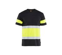 BLÅKLÄDER T-shirt 33871030 Cotton Black, Yellow Size XS