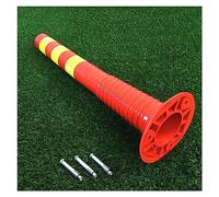 High Visibility Traffic Cones - 29.5-Inch Delineator Posts for Parking Lots and Driveways with Reflective Stripes(Red and Yellow,1Pack)