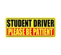 High Visibility Truck Car Stickers Sign Reflective Warning Labels For Beginner Driver All Vehicle Types Student Driver Magnet