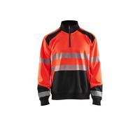 High-visibility trucker-neck sweatshirt Blaklader Rouge S