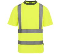 High Visibility Tshirt Regatta Pro Contract ORANGE or YELLOW HiViz T-Shirt S-4XL