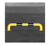 High-Visibility U-Shaped Parking Barriers - Wall & Vehicle Protection for Garages Durable Stop Blocks for Enhanced Safety and Space Management