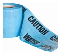 High Visibility Underground Detectable Warning Tape Water 150mm x 70m Durable and Rot Resistant Pegdev Blue One Size
