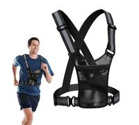 High Visibility Vest Running Dark - Fluorescent Vest Light, Running Accessory Breathable | Smartphone Holder Vest For Activities Outside Work Zone Motion Twilight Jogging Mobility