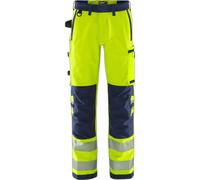 High visibility work trousers class 2 Fristads Green 2645 GSTP Jaune C64