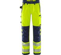High visibility work trousers class 2 Fristads Green 2645 GSTP Yellow D108