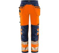 High visibility work trousers class 2 Fristads Outdoor 2644 GSTP Orange C64