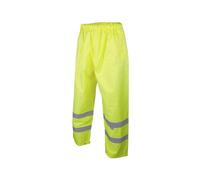 High Visibility Yellow Scan Motorway Trousers Size L For Ultimate Safety And Comfort