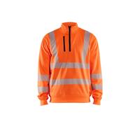 High-visibility zip-neck sweatshirt Blaklader Orange 3XL