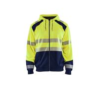 High-visibility zip-up hoodie Blaklader Jaune M