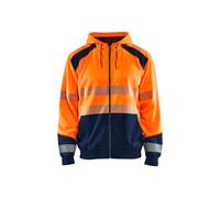 High-visibility zip-up hoodie Blaklader Orange L