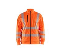 High-visibility zip-up sweatshirt Blaklader Orange 4XL