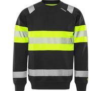 High-visibility zip-up sweatshirt Fristads 7530 GKC Yellow L