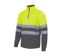 High Visibility Zip-Up Sweatshirt Velilla Jaune 3XL