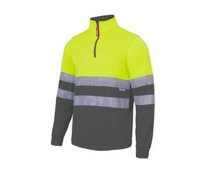 High Visibility Zip-Up Sweatshirt Velilla Jaune 3XL