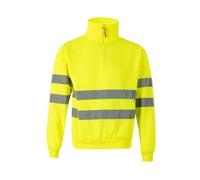 High Visibility Zip-Up Sweatshirt Velilla Jaune L