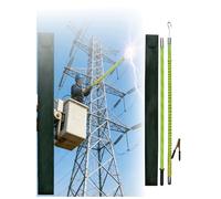 High-voltage Discharge Rod Epoxy Insulated Pole,10kv-220kv High Voltage Grounding Rod with Copper Wire for Electrician(10kv-220kv)(220kv)